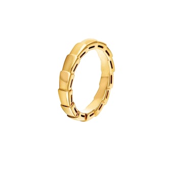 Bvlgari Jewelry 18K Yellow Gold Serpenti Viper Band Ring - Ring Size 7.75