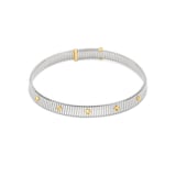 Bvlgari Jewelry Steel & 18K Yellow Gold Bvlgari Tubogas Studded Necklace
