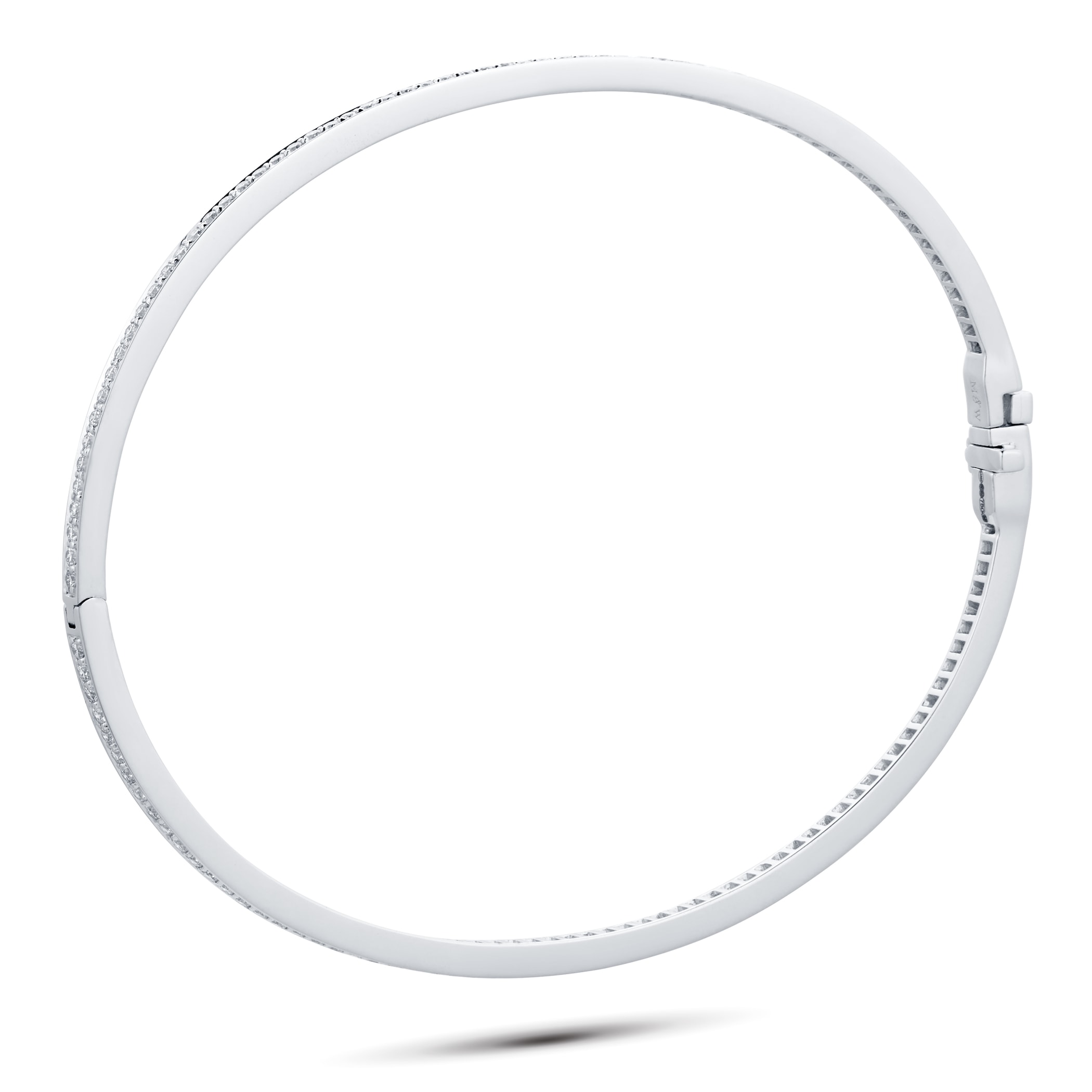 Mappin & Webb Violetta 18ct White Gold 1.01cttw Diamond Full Pave Bangle