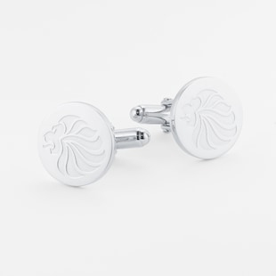 Mappin & Webb Team GB Sterling Silver Round Cufflinks