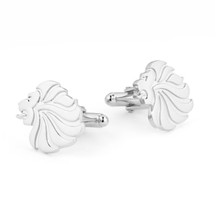 Mappin & Webb Team GB Sterling Silver Lion Head Cufflinks