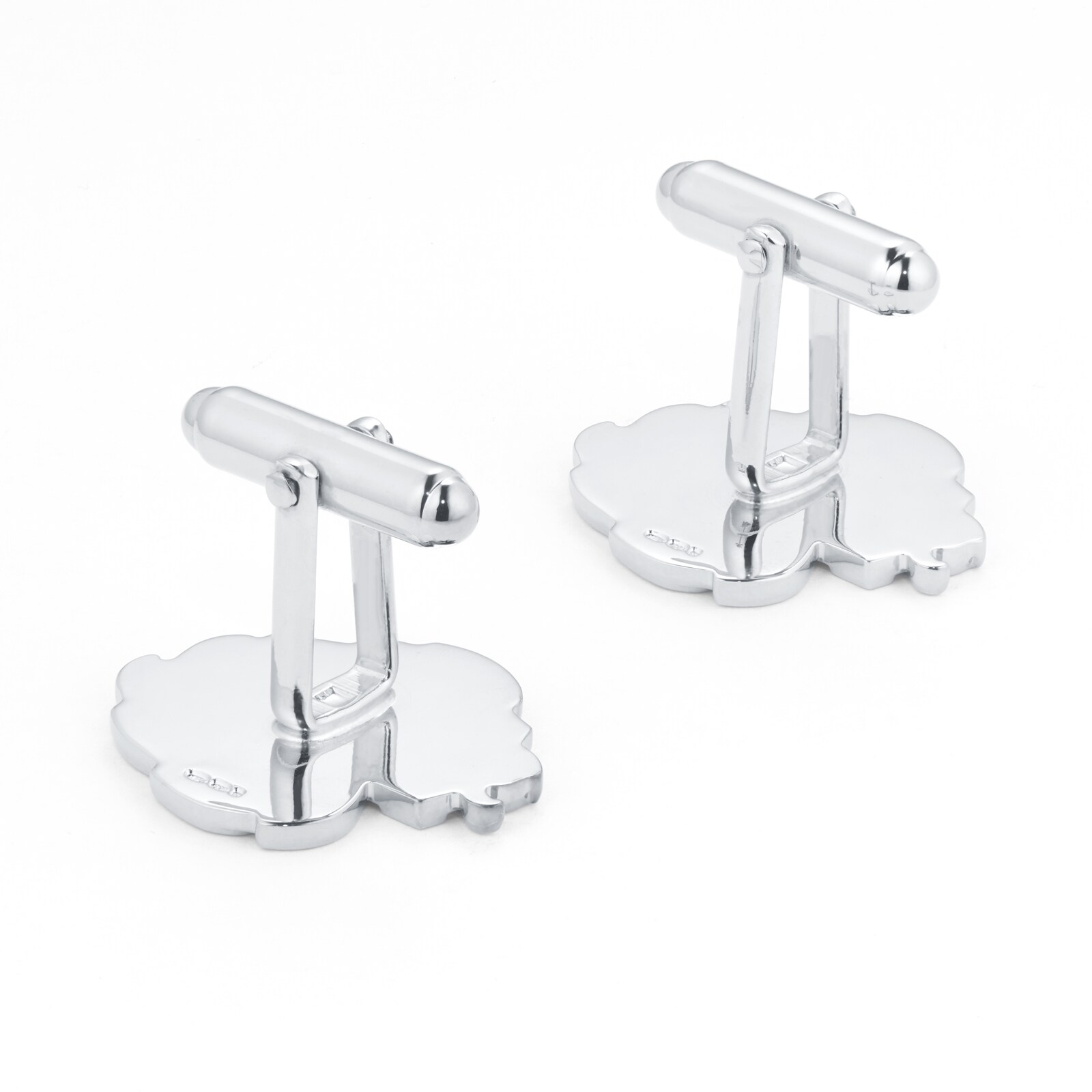 Mappin & Webb Team GB Sterling Silver Lion Head Cufflinks