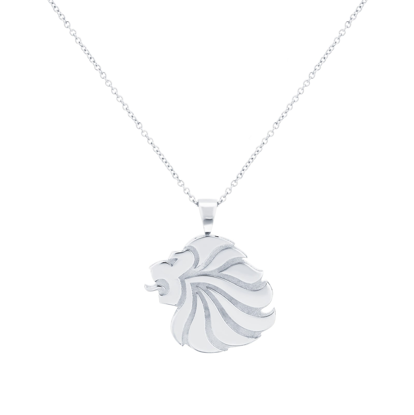 Mappin & Webb Team GB Sterling Silver Lion Head Pendant