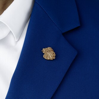 Mappin & Webb Team GB Sterling Silver Gold Plated Lion Head Pin Mappin & Webb Team GB Sterling Silver Gold Plated Lion Head Pin