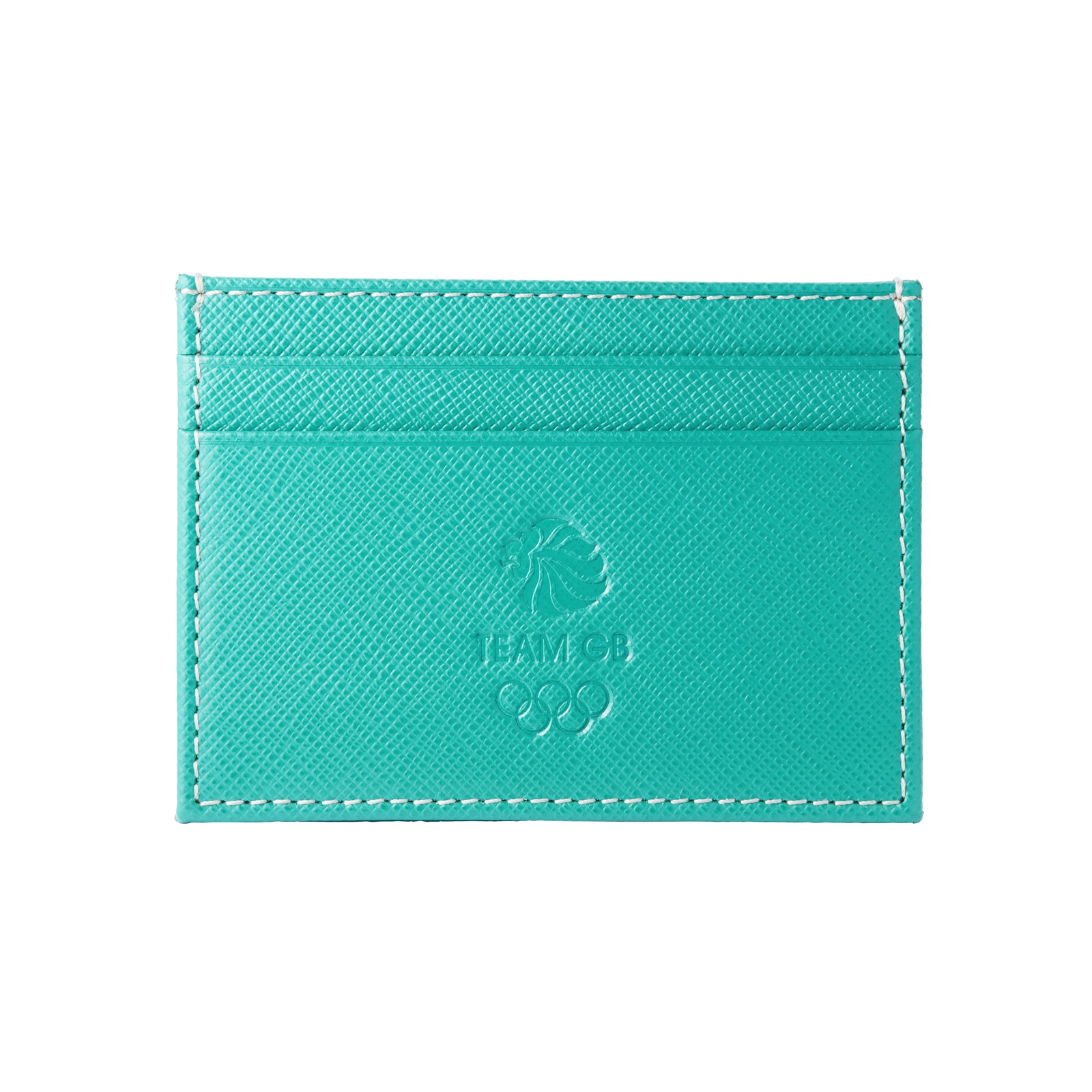 Team GB Saffiano Leather 4CC Wallet - Turquoise