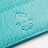 Mappin & Webb Team GB Saffiano Leather 4CC Wallet - Turquoise