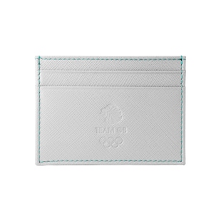 Mappin & Webb Team GB Saffiano Leather 4CC Wallet - Grey