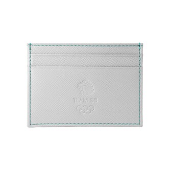 Mappin & Webb Team GB Saffiano Leather 4CC Wallet - Grey Mappin & Webb Team GB Saffiano Leather 4CC Wallet - Grey