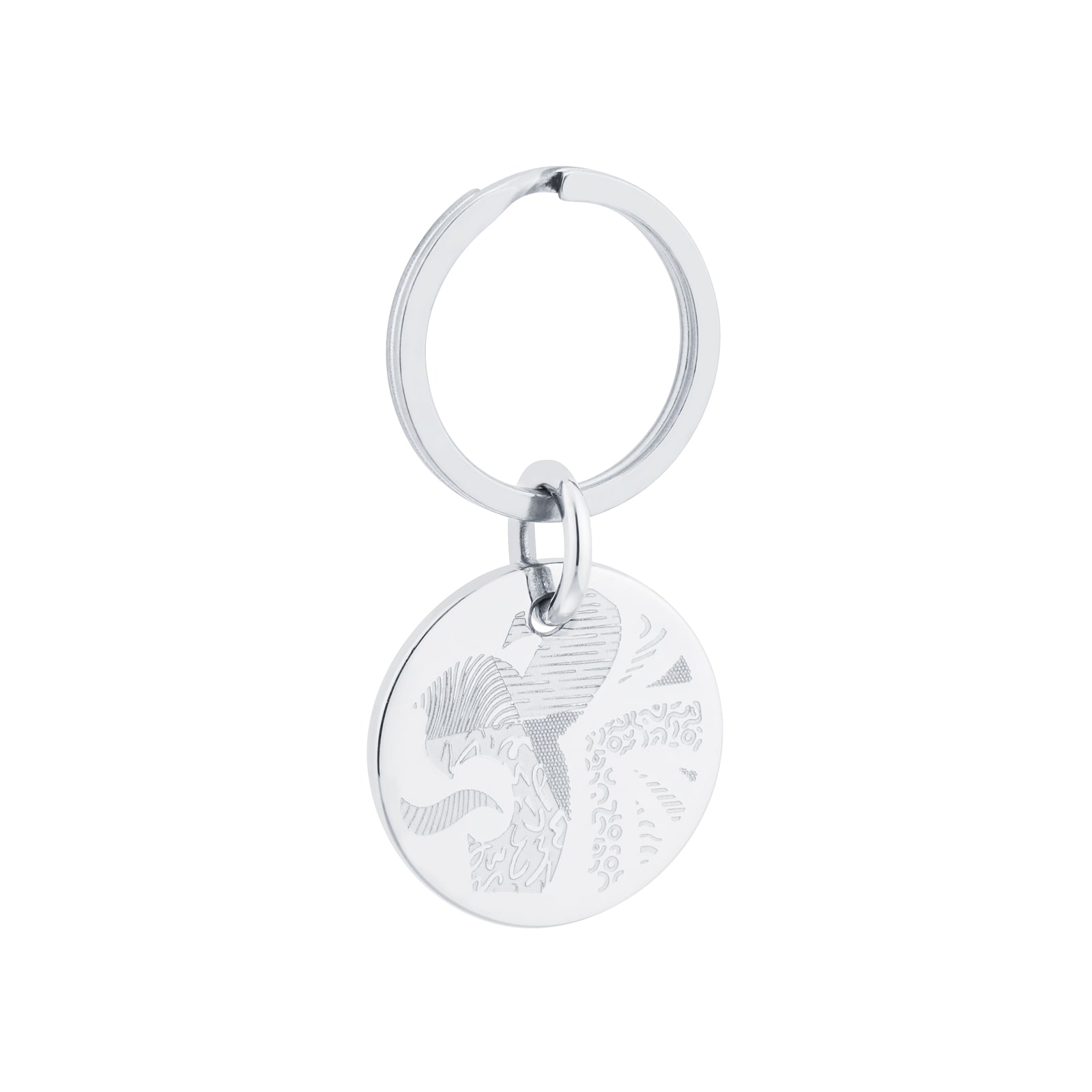 Mappin & Webb Team GB Sterling Silver Lion Head Key Ring