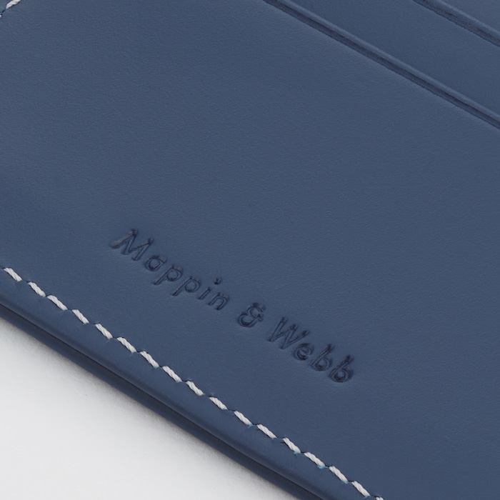 Mappin & Webb Team GB Smooth Leather 4CC Wallet - Blue