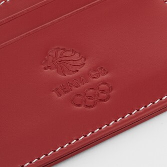 Mappin & Webb Team GB Smooth Leather 4CC Wallet - Red Mappin & Webb Team GB Smooth Leather 4CC Wallet - Red