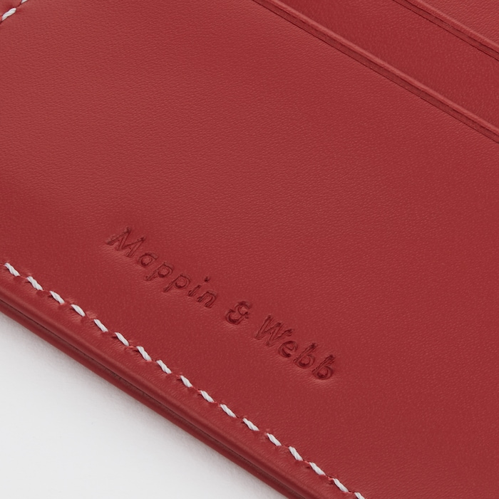 Mappin & Webb Team GB Smooth Leather 4CC Wallet - Red