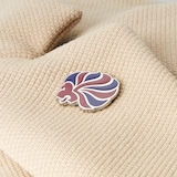 Mappin & Webb Limited Edition Team GB Sterling Silver with Dark Blue and Dark Red Enamel Pin