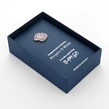 Mappin & Webb Limited Edition Team GB Sterling Silver with Dark Blue and Dark Red Enamel Pin