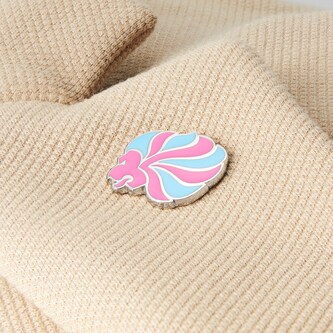 Mappin & Webb Limited Edition Team GB Sterling Silver Pin with Vibrant Pink and Vibrant Blue Enamel Mappin & Webb Limited Edition Team GB Sterling Silver Pin with Vibrant Pink and Vibrant Blue Enamel