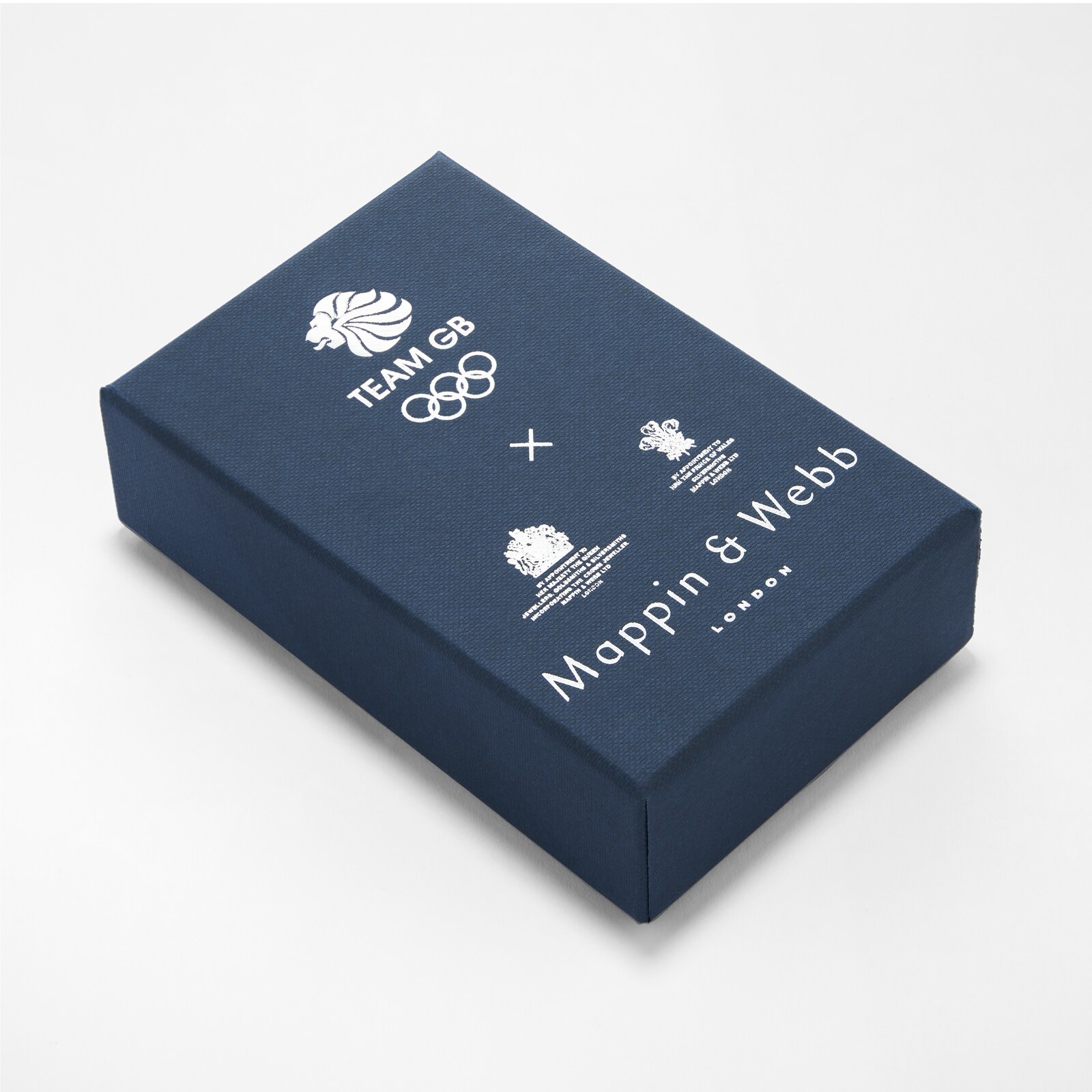 Mappin & Webb Limited Edition Team GB Sterling Silver Pin with Core Blue and Vibrant Blue Enamel