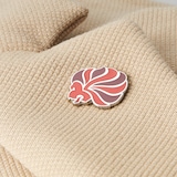 Mappin & Webb Limited Edition Team GB Sterling Silver Pin with Core Red and Dark Red Enamel