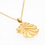 Mappin & Webb Team GB Gold Plated Sterling Silver Lion Head Pendant