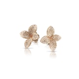 Pasquale Bruni 18k Rose Gold Petit Garden 1.40cttw White And Champagne Diamond Earrings