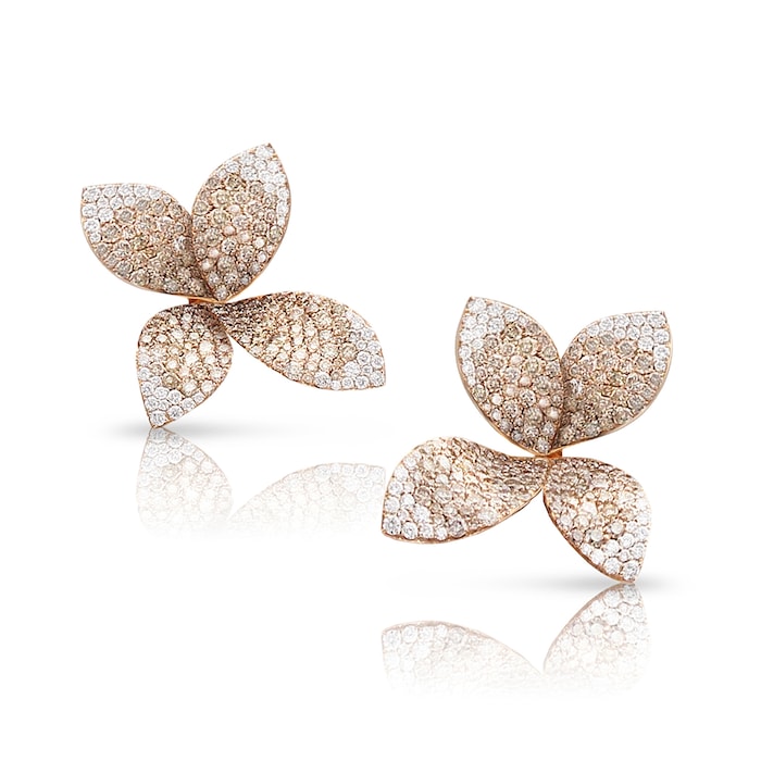 Pasquale Bruni Giardini Segreti Earrings in 18ct Rose gold with Diamonds