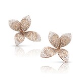 Pasquale Bruni 18k Rose Gold 4.20cttw Diamond Giardini Segreti Stud Earrings