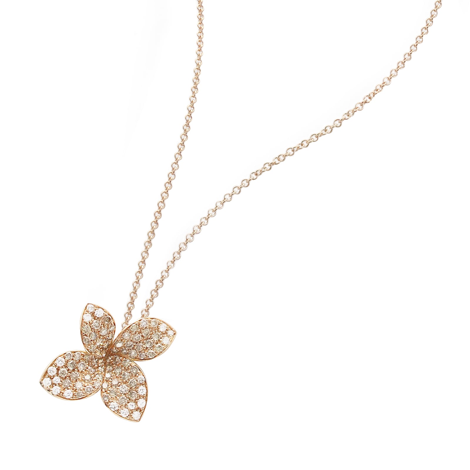 Pasquale Bruni Petit Garden Necklace in 18ct Rose Gold with Diamonds