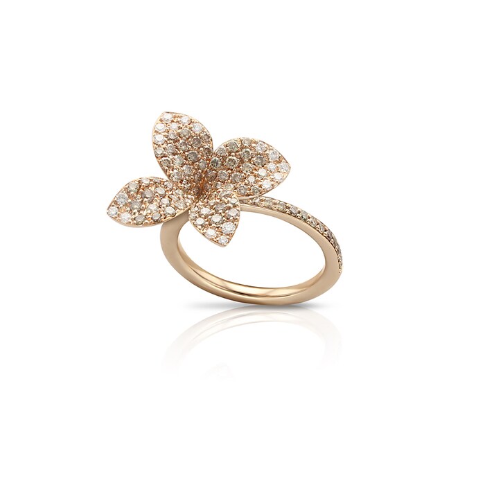Pasquale Bruni Petit Garden Ring With White And Champagne Diamonds