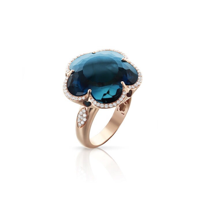 Pasquale Bruni Bon Ton Ring With London Blue Topaz And Diamonds 15227R ...