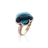 Pasquale Bruni Bon Ton Ring With London Blue Topaz And Diamonds