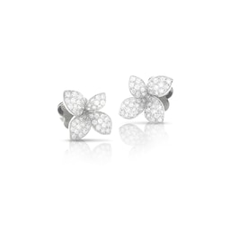 12920297 - Petit Garden Earrings in 18ct White Gold with Diamonds
