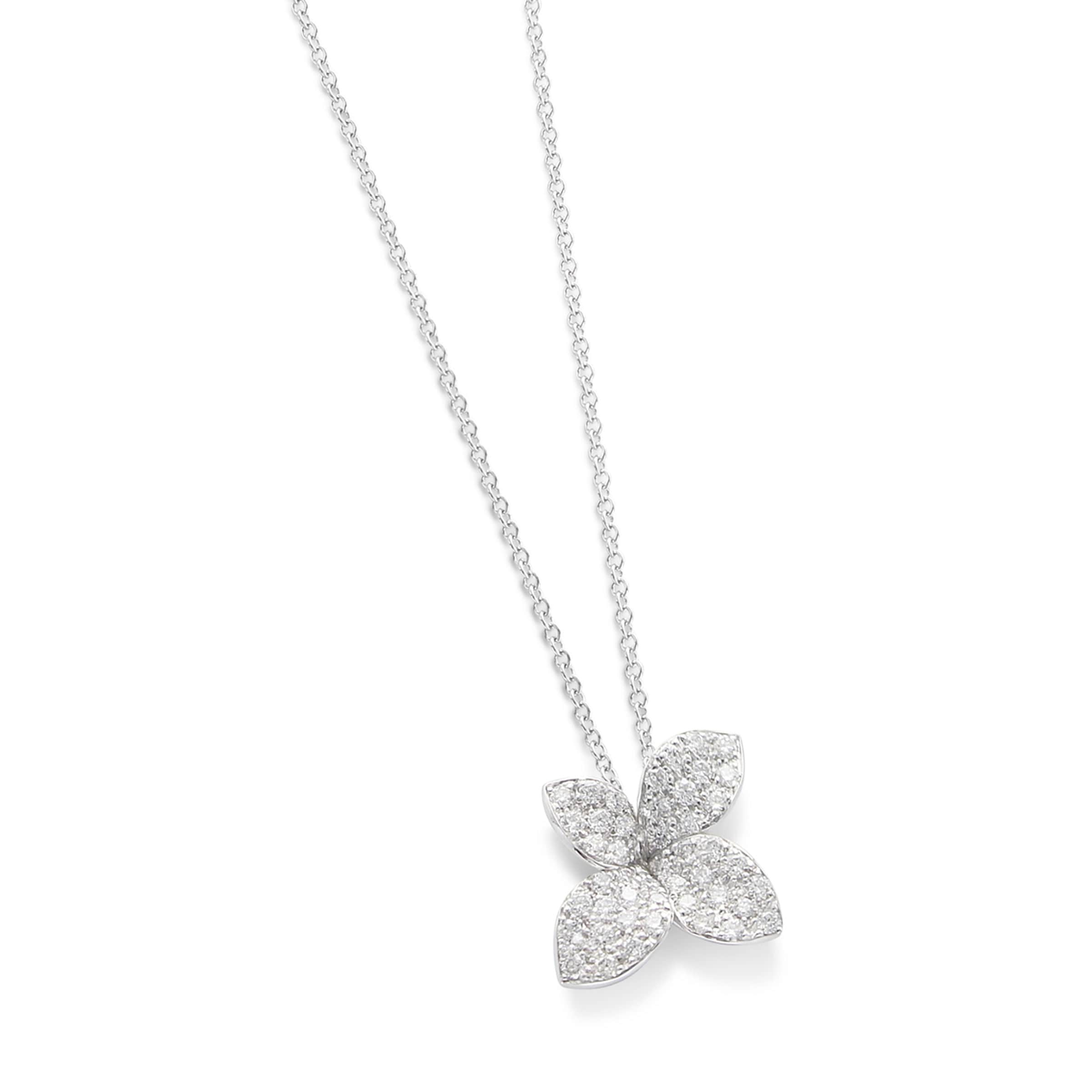 Petit Garden Necklace in 18ct White Gold with Diamonds