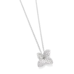 12920303 - Petit Garden Necklace in 18ct White Gold with Diamonds