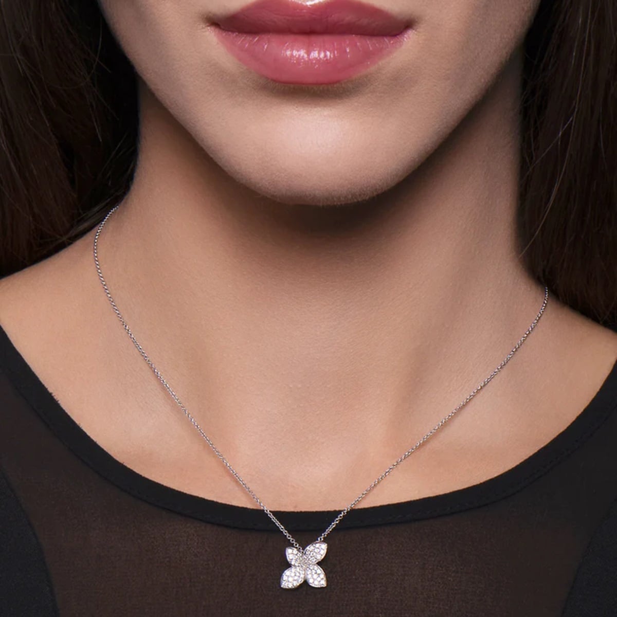 Pasquale Bruni Petit Garden Necklace in 18ct White Gold with Diamonds Pasquale Bruni Petit Garden Necklace in 18ct White Gold with Diamonds