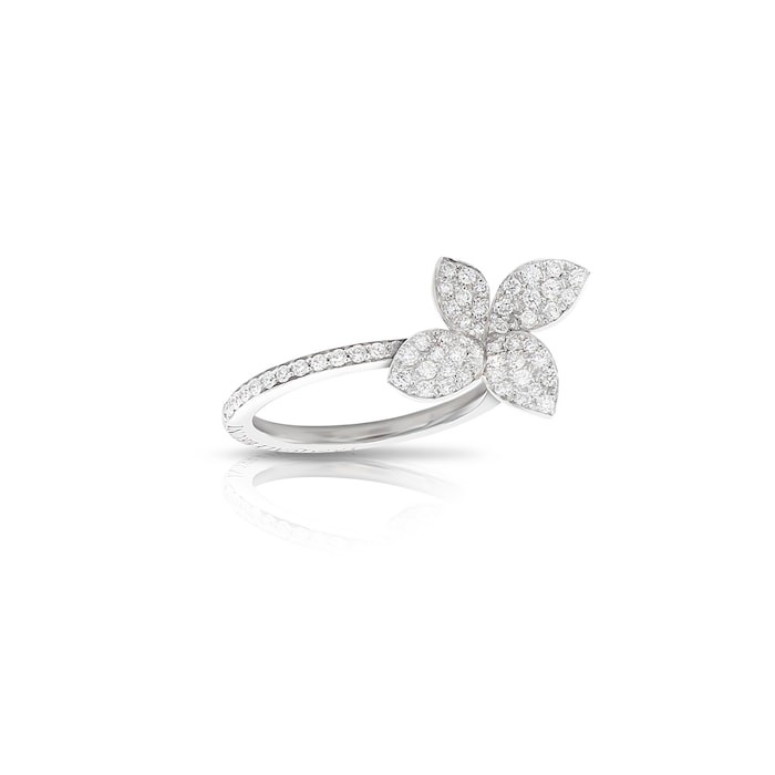 Pasquale Bruni 18k White Gold Petit Garden 0.46cttw Diamond Ring Size 6.75