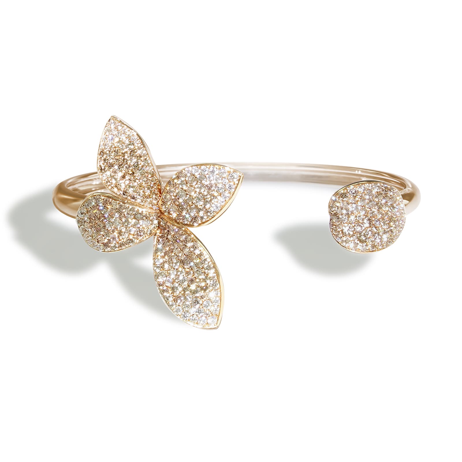 Pasquale Bruni Giardini Segreti Bangle in 18ct Rose Gold with Diamonds