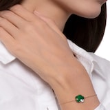 Pasquale Bruni 18k Rose Gold Petit Joli Green Agate and 0.04cttw Diamond Bracelet 18.5cm