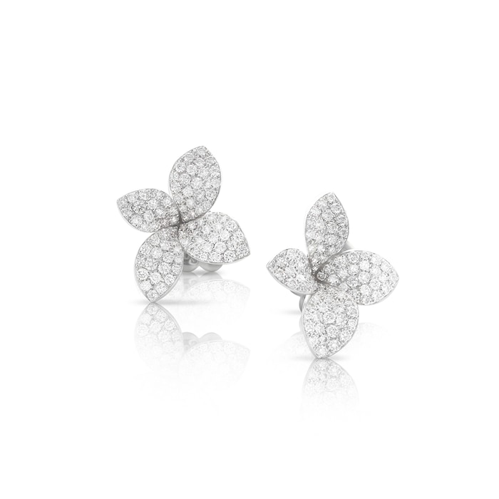 Pasquale Bruni 18k White Gold 1.37cttw Diamond Petit Garden Stud Earrings