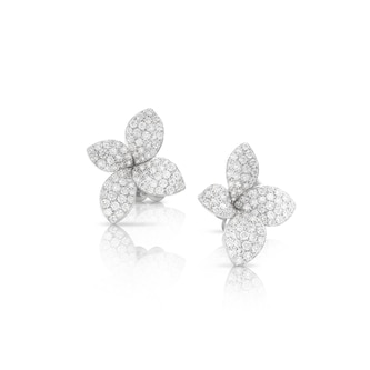 Pasquale Bruni 18k White Gold 1.37cttw Diamond Petit Garden Stud Earrings Pasquale Bruni 18k White Gold 1.37cttw Diamond Petit Garden Stud Earrings