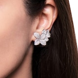 Pasquale Bruni 18k White Gold 2.75cttw Diamond Stella in Fiore Stud Earrings
