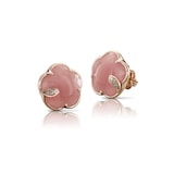 Pasquale Bruni Petit Joli Earrings in 18ct Rose Gold with Pink Chalcedony and Diamonds