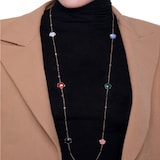 Pasquale Bruni Petit Joli Necklace in 18ct Rose Gold with Multi Stones and Diamonds