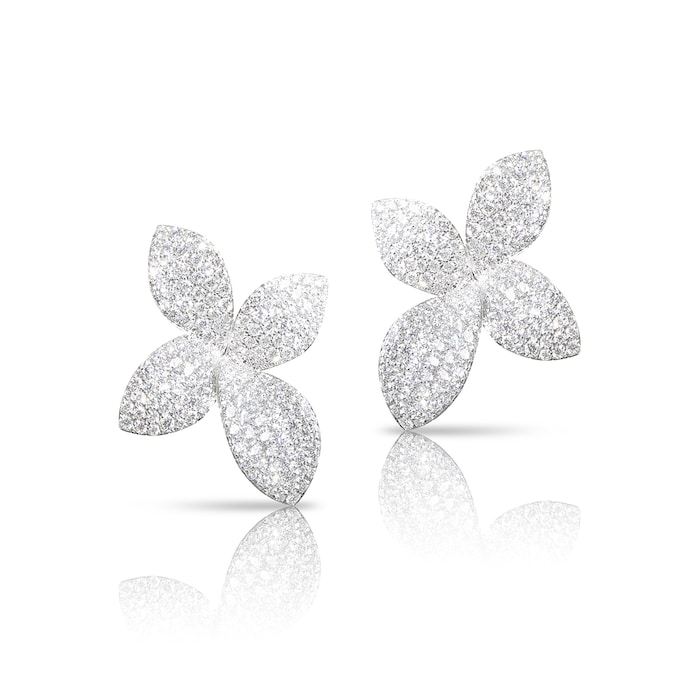 Pasquale Bruni Giardini Segreti Earrings in 18ct White Gold with Diamonds