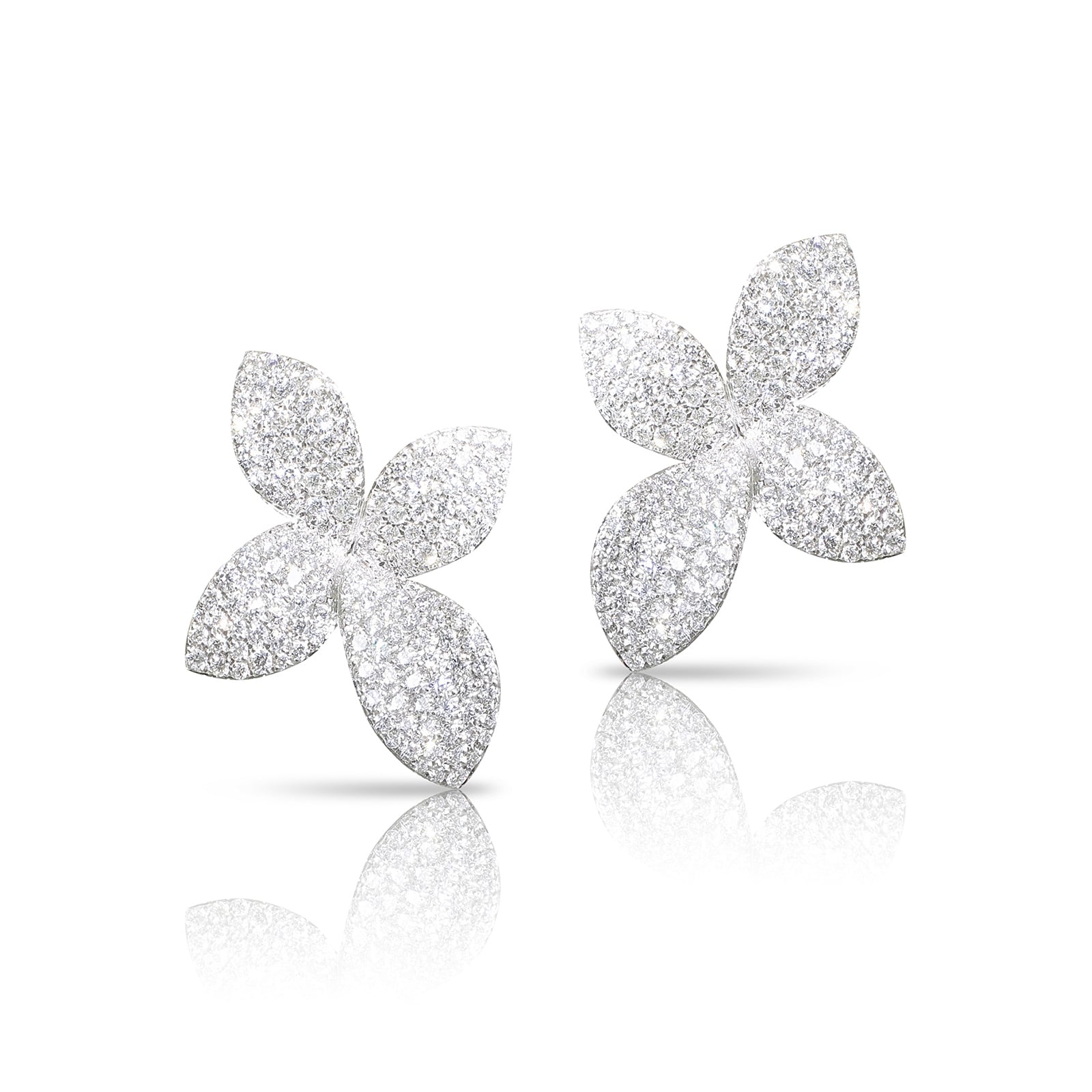 Pasquale Bruni Giardini Segreti Earrings in 18ct White Gold with Diamonds