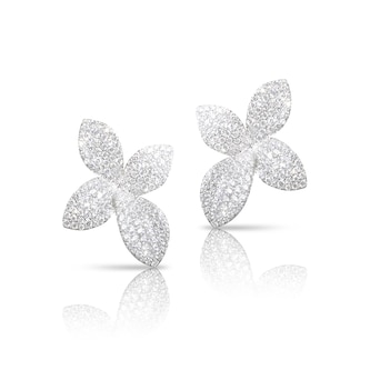 Pasquale Bruni Giardini Segreti Earrings in 18ct White Gold with Diamonds