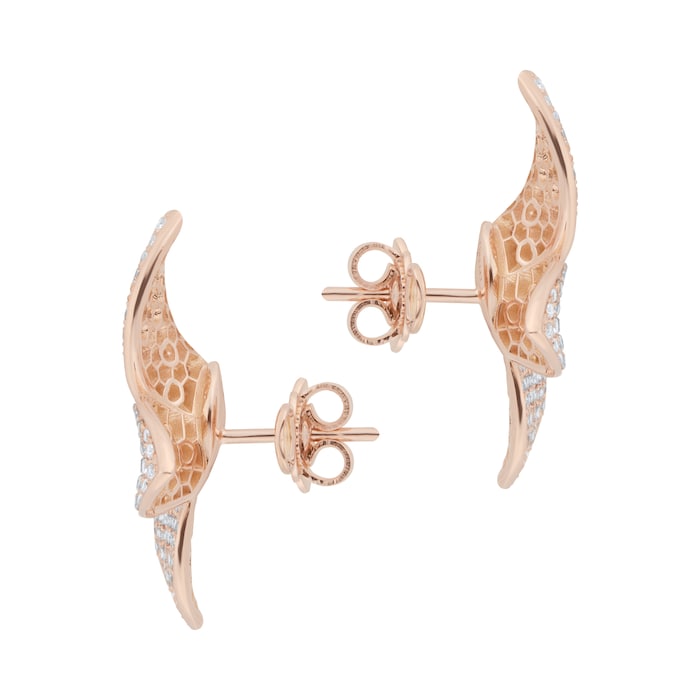 Pasquale Bruni 18k Rose Gold 2.77cttw Diamond Giardini Segreti Earrings