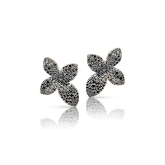 Pasquale Bruni 18k Rose Gold 4.05cttw Black Diamond Giardini Segreti Stud Earrings Pasquale Bruni 18k Rose Gold 4.05cttw Black Diamond Giardini Segreti Stud Earrings