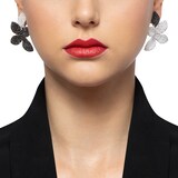 Pasquale Bruni 18k Rose and White Gold 9.24cttw Black and White Diamond Drop Earrings