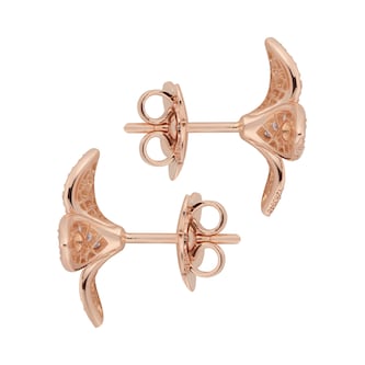 Pasquale Bruni Petit Garden Stud Earrings in 18ct Rose Gold with Pink Sapphires Pasquale Bruni Petit Garden Stud Earrings in 18ct Rose Gold with Pink Sapphires
