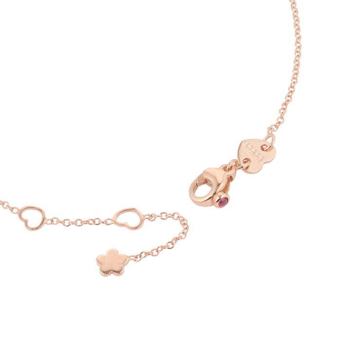 Pasquale Bruni Petit Garden Necklace in 18ct Rose Gold with Pink Sapphires