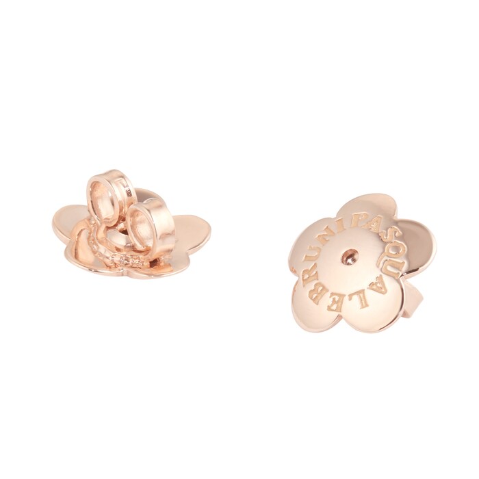 Pasquale Bruni 18k Rose Gold Petit Joli 0.06tw Diamond and Sea Moon Gem Stud Earrings